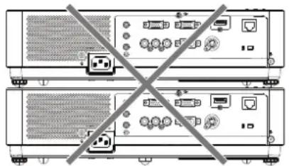 PANASONIC PT-VX400NTU - ■ Cautions when setting the projectors - 1