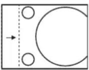 PANASONIC PT-VX400NTU - ■ For horizontal (right and left) adjustment - 1