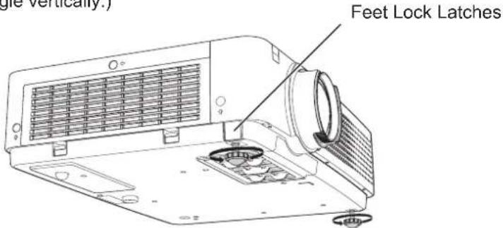 Single vertically.) Feet Lock Latches