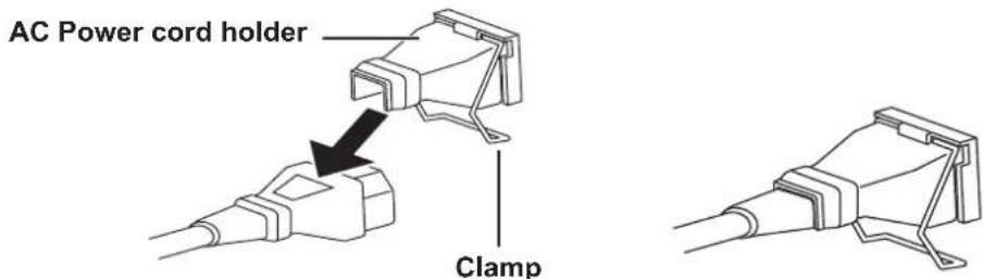AC Power cord holder Clamp