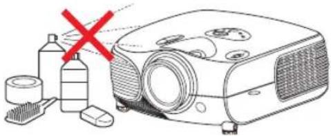 OPTOMA HD7100 - Cleaning the projector - 1