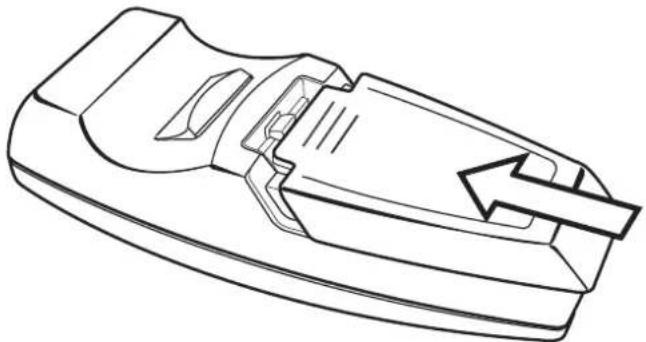 VIEWSONIC PJ452 - Inserting the Remote Control Batteries - 3