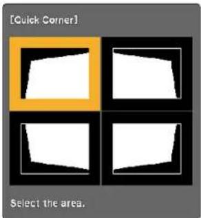 [Quick Corner] Select the area.