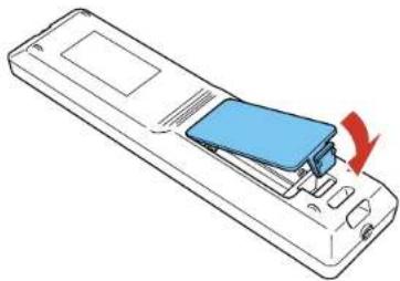 EPSON Pro L30000UNL - Installing Batteries in the Remote Control - 3
