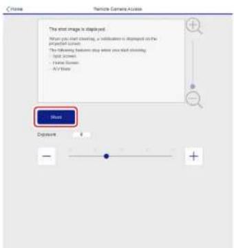 Home Remote Camera Access The exit image is displayed. Where you start displaying, a notification is displayed on the projected screen. The following features log where you read displaying: - Watch Screen - Live Screen - All Home Mouse Exposure: 0 +