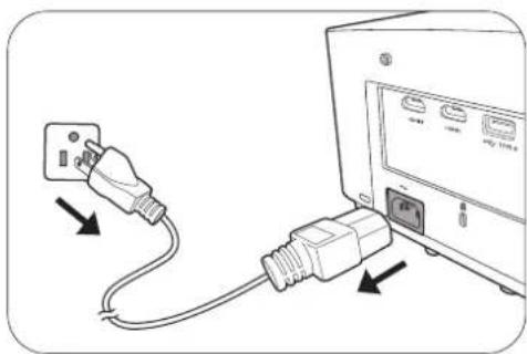 BENQ LH930 - Shutting down the projector - 1