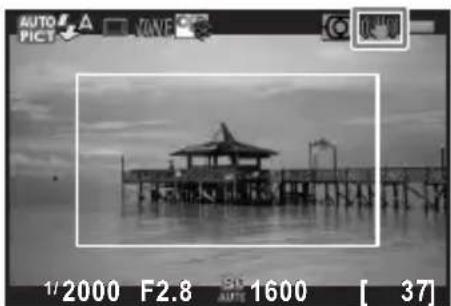 RICOH Q - Press the shutter release button halfway. - 1