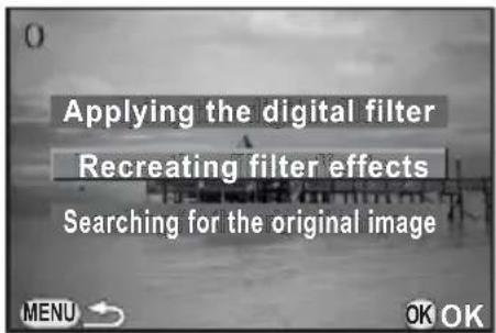 Applying the digital filter Recreating filter effects Searching for the original image