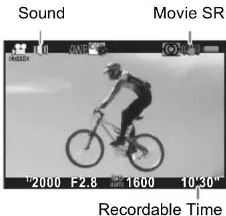 Sound Movie SR 1/2000 F2.8 1600 10'30" Recordable Time