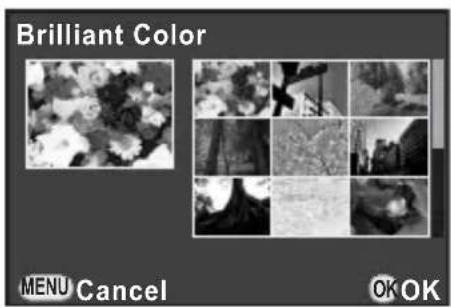 Brilliant Color MENU Cancel OK OK