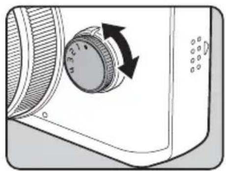 RICOH Q - In Capture mode, turn the quick dial to select the position 1 to 4. - 1