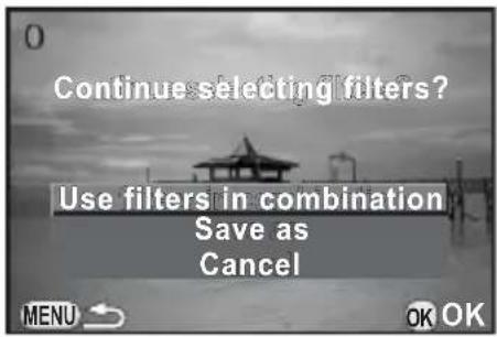 Continue selecting filters? Use filters in combination Save as Cancel