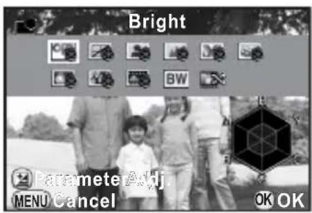 Bright Parameter Adj. MENU Cancel OK OK