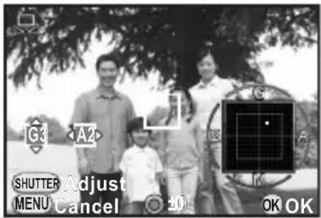 G3 A2 SHUTTER Adjust MENU Cancel ±0 OK OK