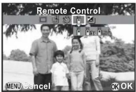 Remote Control MENU Cancel OK OK
