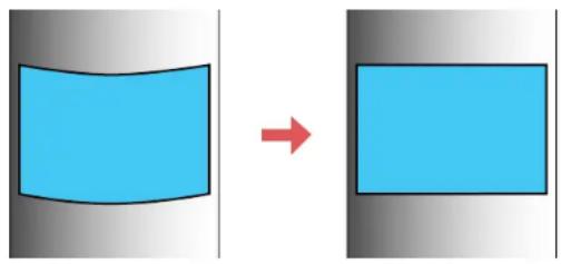 EPSON PowerLite Pro G6770WUNL - CorrectingImageShapewithCurvedSurface - 1