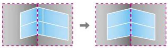 EPSON PowerLite Pro G6770WUNL - CorrectingImageShapewithCornerWall - 6