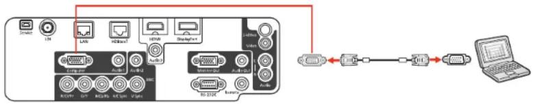 EPSON PowerLite Pro G6770WUNL - ConnectingtoaComputerforVGAVideo - 1