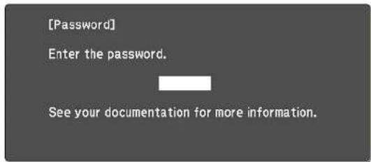 [Password] Enter the password. See your documentation for more information.