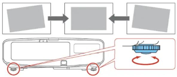 EPSON PowerLite Pro G6770WUNL - AdjustingthelmageHeight - 2