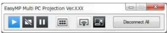 EasyMP Multi PC Projection Ver.XXX Disconnect All