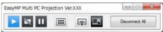 EasyMP Multi PC Projection Ver.XXX Disconnect All