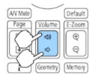 EPSON PowerLite Pro G7500U - ControllingtheVolumewiththeVolumeButtons - 1
