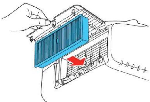 EPSON PowerLite Pro G7500U - ReplacingtheAirFilter - 3