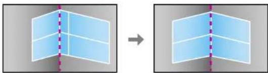 EPSON PowerLite Pro G7500U - CorrectingImageShapewithCornerWall - 6