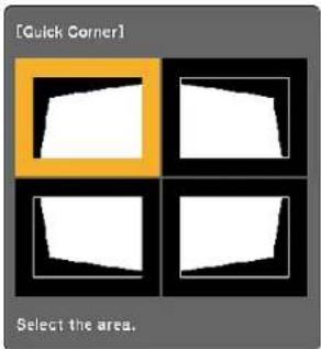 [Quick Corner] Select the area.