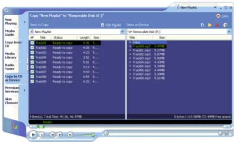 JVC XA-A50CL - To transfer the music files - 1