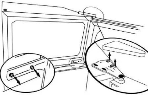 Whynter MRF-310DB - REVERSING THE DOOR POSITION - 2