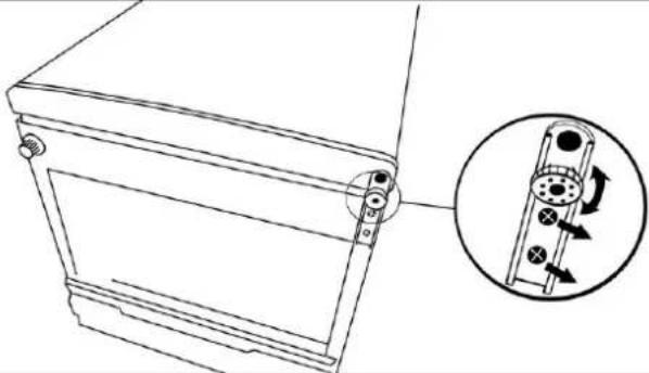 Whynter MRF-310DB - REVERSING THE DOOR POSITION - 1