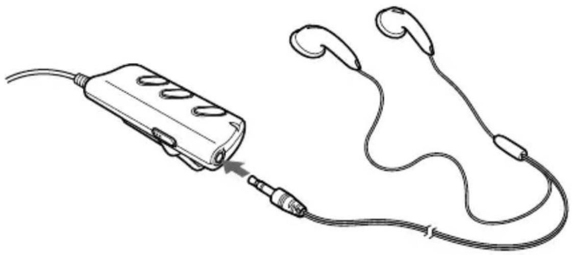 SONY Clié PEGA-SA10 - Connecting the Audio Adapter - 1