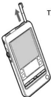 SONY Clié PEG-T415 - Taking out the stylus - 1