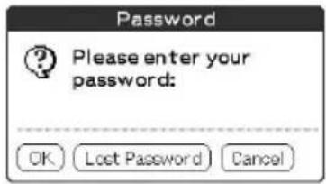 Password ? Please enter your password: OK Lost Password Cancel
