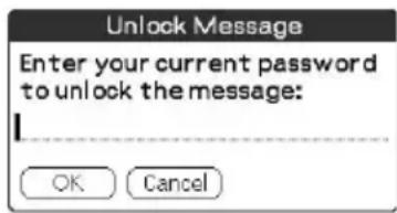 Unlock Message Enter your current password to unlock the message: OK Cancel
