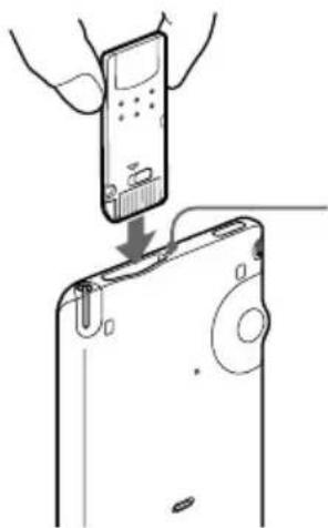 SONY Clié PEG-T415 - Inserting and removing Memory Stick media - 1