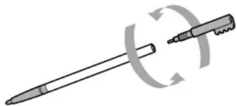 SONY Clié PEG-T415 - Performing a soft reset - 1