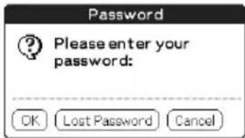 Password ? Please enter your password: OK Lost Password Cancel