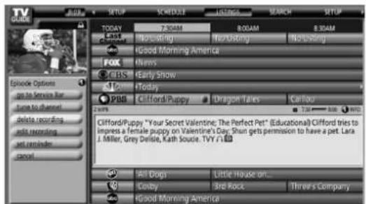 TV CHANGE TODAY 7:30AM 8:00AM 8:30AM CCTV No Using No Using No Using FOX IGood Morning America CBS Early Show PBO Today PBB Clifford/Puppy Dragon Tales Callbox Clifford/Puppy "Your Secret Valentine: The Perfect Pet" (Educational) Clifford tries to impress a female puppy on Valentine's Day; Shun gets permission to have a pet. Lara J. Miller, Grey Delisle, Kath Soucle. TVY ∩ All Dogs Little House on... Conby Strd Rock Throw's Company IGood Morning America