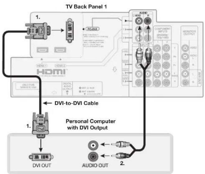 MITSUBISHI LT-37131 - Computer with DVI Monitor Output - 1