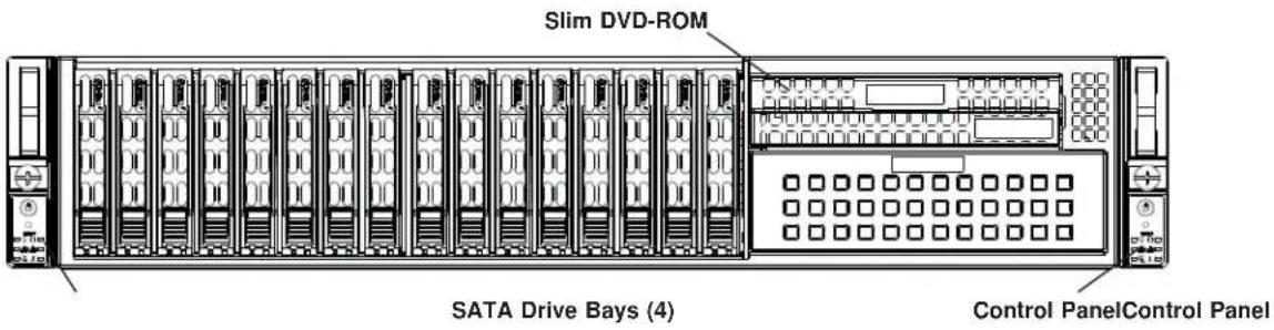 Slim DVD-ROM SATA Drive Bays (4) Control PanelControl Panel