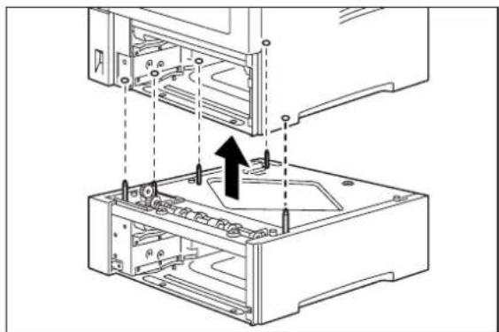 TALLYGENICOM Intelliprint mL260 - Removing the 550 Sheet Feeder - 7