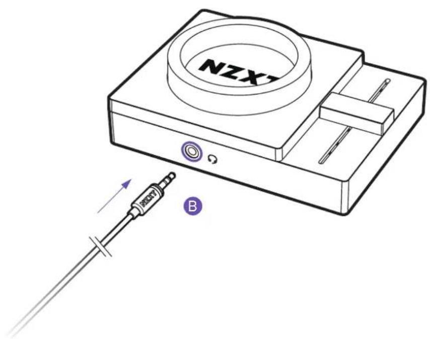 NZXT AER OPEN - CONNECTING THE NZXT AER OPEN HEADSET TO AN AUDIO SOURCE - 1