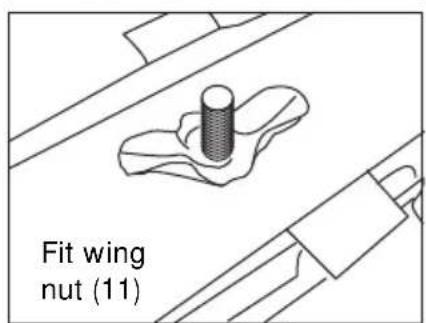 Fit wing nut (11)