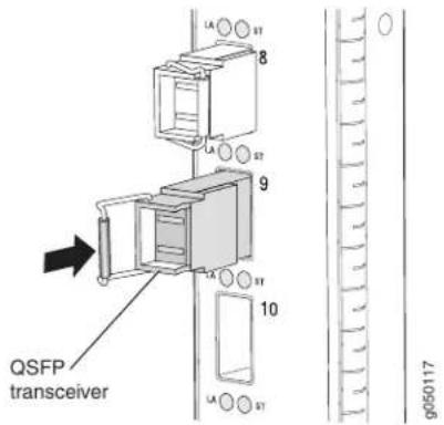 QSFP transceiver 8 9 10 g050117
