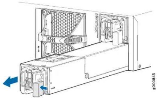 Juniper ACX5448 - Removing a Power Supply from an ACX5000 Router - 4