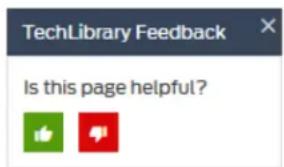 TechLibrary Feedback Is this page helpful?
