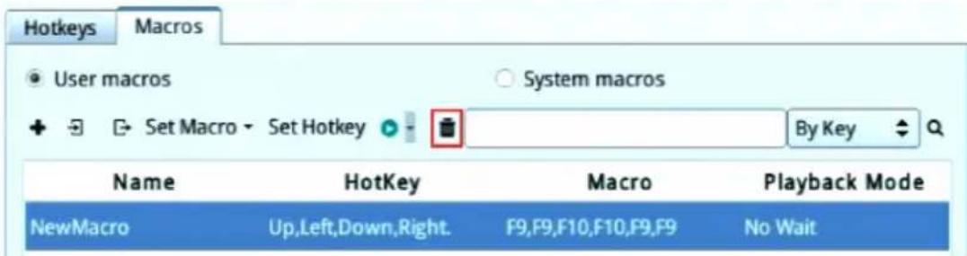 Hotkeys Macros User macros System macros + Set Macro Set Hotkey By Key Name HotKey Macro Playback Mode NewMacro Up,Left,Down,Right.F9,F9,F10,F10,F9,F9 No Wait